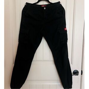 Girls Dickies black cargo jeans joggers